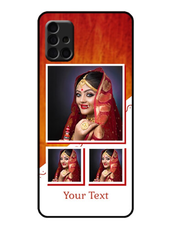 Custom Galaxy A51 Custom Metal Phone Case - Wedding Memories Design