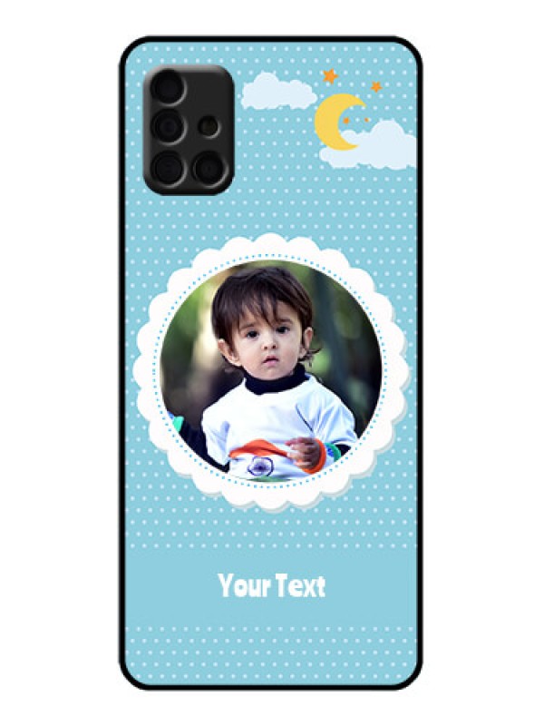 Custom Galaxy A51 Custom Metal Phone Case - Violet Pattern Design