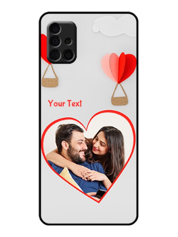 Custom Galaxy A51 Custom Metal Phone Case - Parachute Love Design