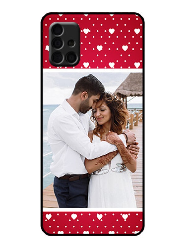 Custom Galaxy A51 Custom Metal Phone Case - Hearts Mobile Case Design