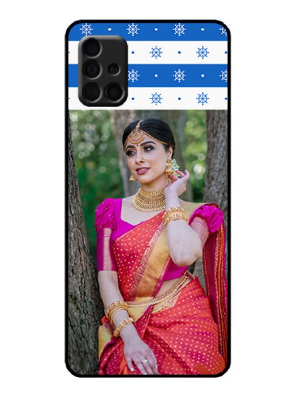 Custom Galaxy A51 Custom Metal Phone Case - Snow Pattern Design