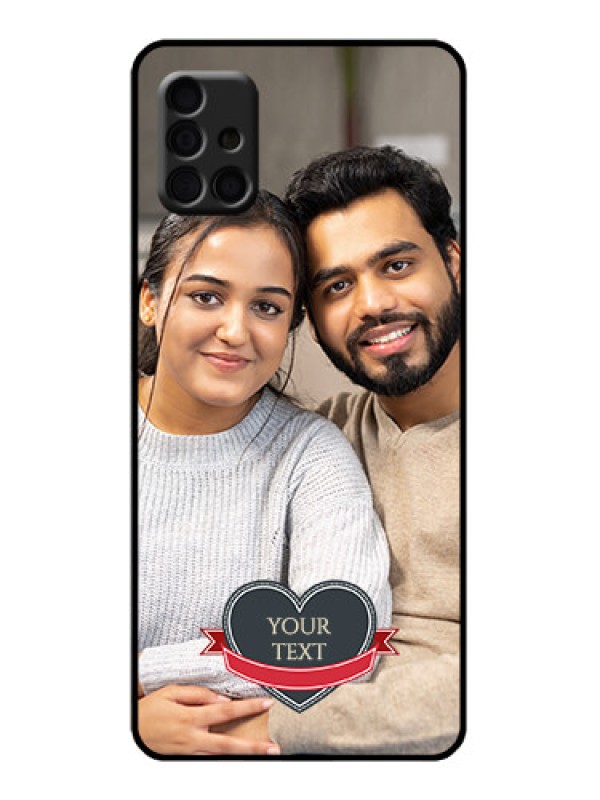 Custom Galaxy A51 Custom Metal Phone Case - Just Married Couple Design