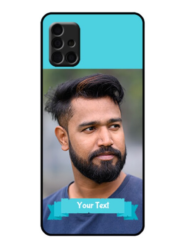 Custom Galaxy A51 Custom Metal Phone Case - Blue Color Design