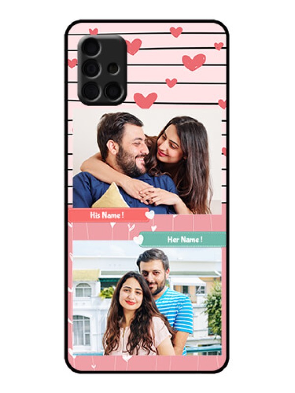 Custom Galaxy A51 Custom Metal Phone Case - Photo With Heart Design