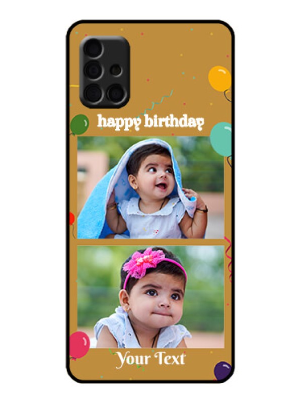Custom Galaxy A51 Custom Metal Phone Case - Image Holder With Birthday Celebrations Design