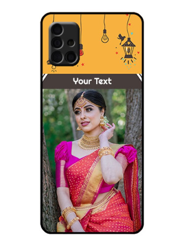 Custom Galaxy A51 Custom Metal Phone Case - With Family Picture And Icons