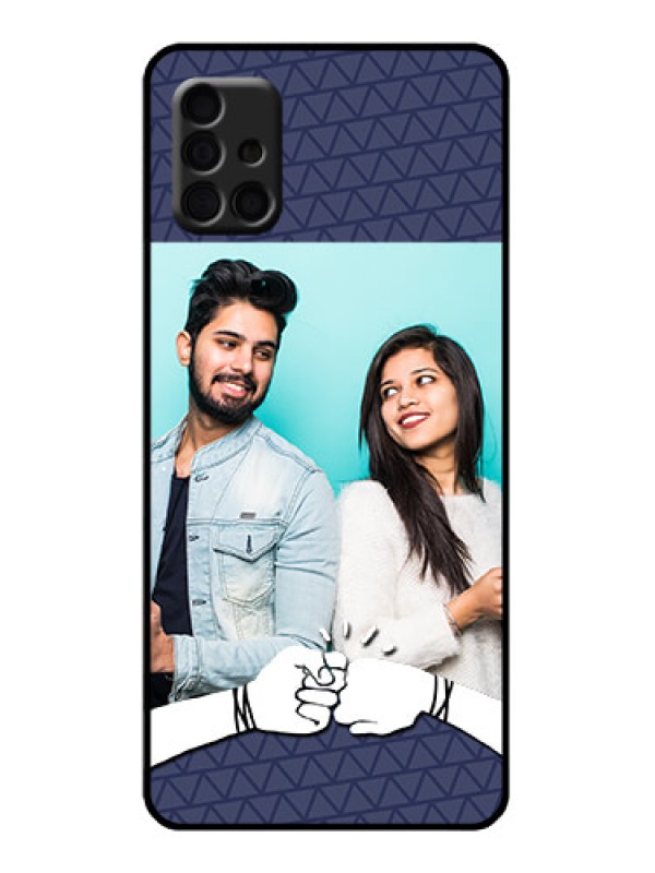Custom Galaxy A51 Custom Metal Phone Case - With Best Friends Design