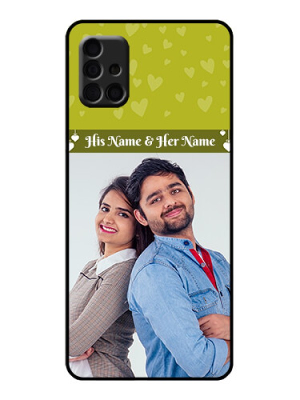 Custom Galaxy A51 Custom Metal Phone Case - You and Me Heart Design