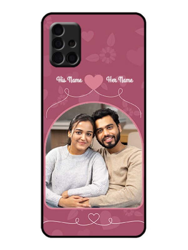 Custom Galaxy A51 Custom Metal Phone Case - Love Floral Design