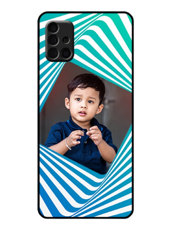 Custom Galaxy A51 Custom Metal Phone Case - Abstract Spiral Design