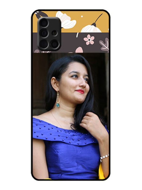 Custom Galaxy A51 Custom Metal Phone Case - Stylish Floral Design