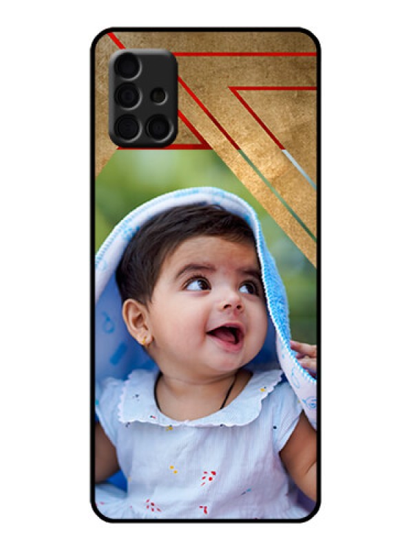 Custom Galaxy A51 Custom Metal Phone Case - Gradient Abstract Texture Design