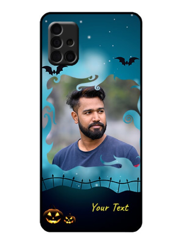 Custom Galaxy A51 Custom Metal Phone Case - Halloween Frame Design