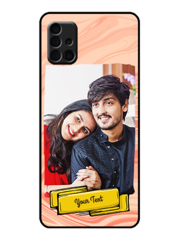 Custom Galaxy A51 Custom Metal Phone Case - Marble Texture Design