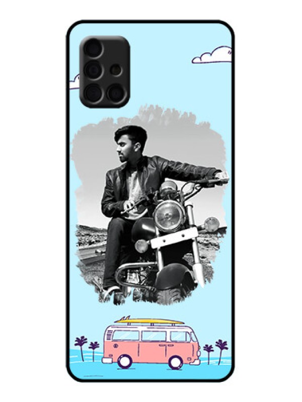 Custom Galaxy A51 Custom Metal Phone Case - Travel and Adventure Design