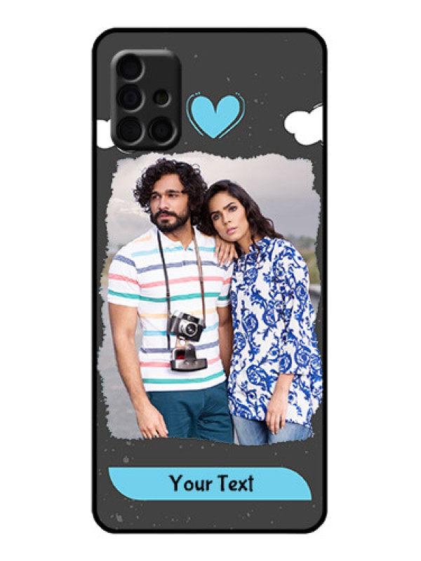 Custom Galaxy A51 Custom Metal Phone Case - Splashes With Love Doodles Design