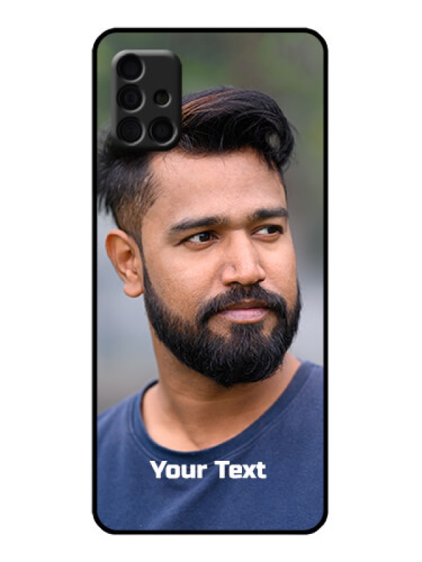 Custom Galaxy A51 Custom Metal Phone Case - Photo With Text Design
