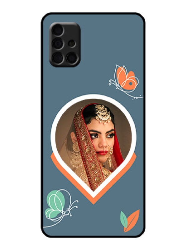 Custom Galaxy A51 Custom Metal Phone Case - Droplet Butterflies Design