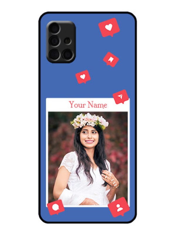 Custom Galaxy A51 Custom Metal Phone Case - Like Share And Comment Design