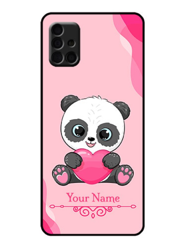 Custom Galaxy A51 Custom Metal Phone Case - Cute Panda Design