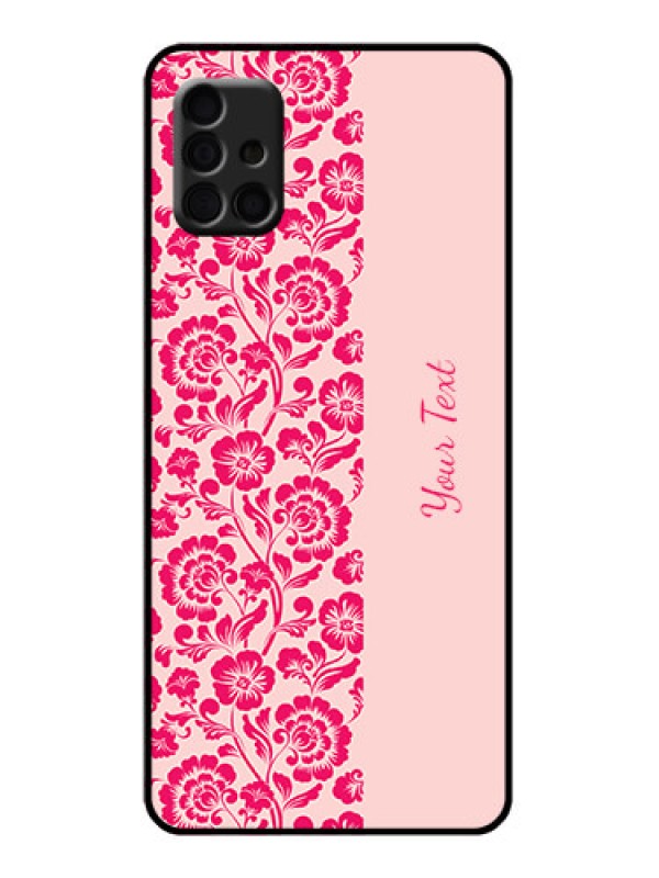 Custom Galaxy A51 Custom Metal Phone Case - Attractive Floral Pattern Design