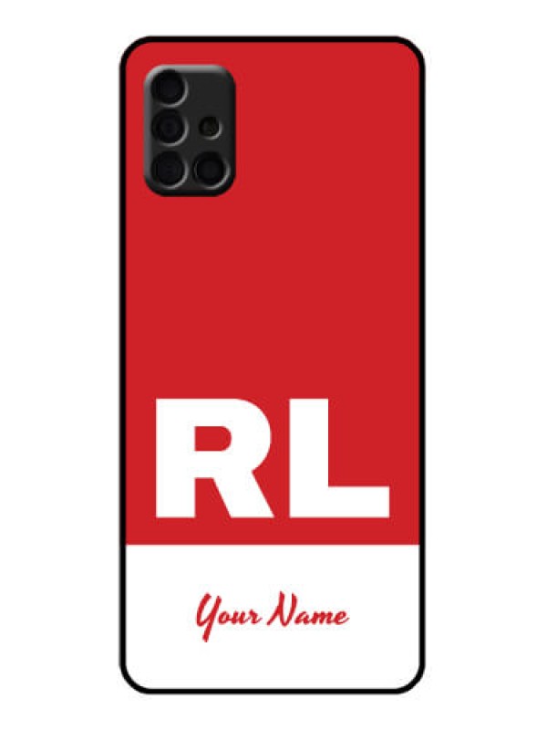 Custom Galaxy A51 Custom Metal Phone Case - Dual Tone Custom Text Design