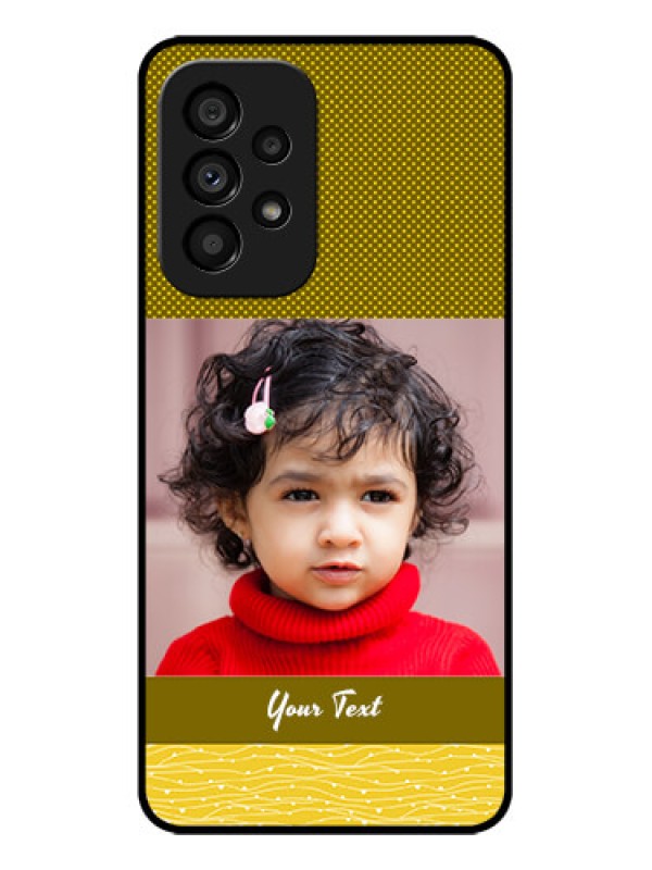 Custom Galaxy A53 5G Custom Metal Phone CaseSimple Green Color Design