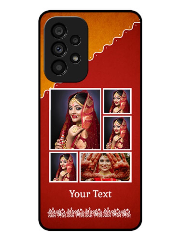 Custom Galaxy A53 5G Custom Metal Phone CaseWedding Pic Upload Design