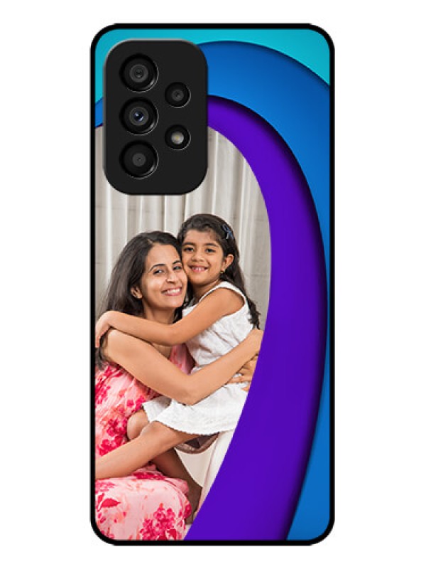 Custom Galaxy A53 5G Custom Metal Phone CaseSimple Pattern Design