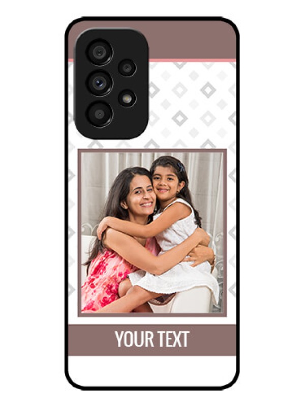 Custom Galaxy A53 5G Custom Metal Phone CaseSimple Diamond Design