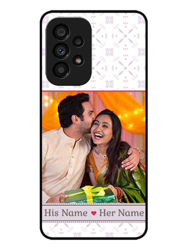 Custom Galaxy A53 5G Custom Metal Phone CaseWith Photo And Ethnic Design