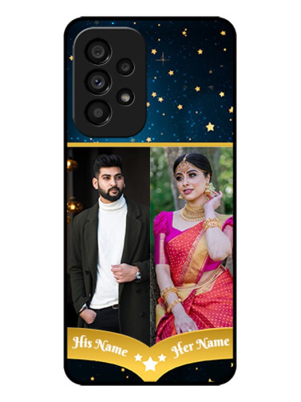 Custom Galaxy A53 5G Custom Metal Phone CaseGalaxy Stars Backdrop Design