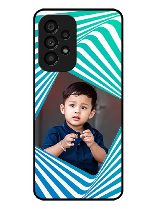 Custom Galaxy A53 5G Custom Metal Phone CaseAbstract Spiral Design