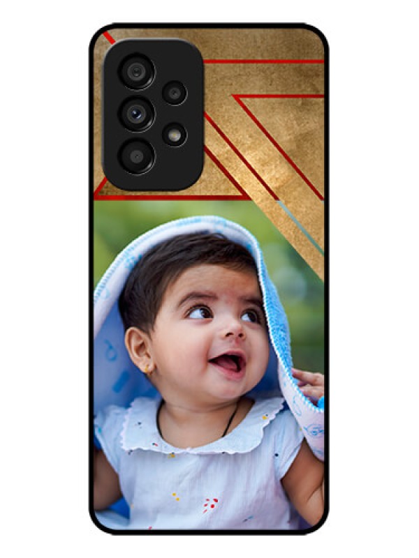 Custom Galaxy A53 5G Custom Metal Phone CaseGradient Abstract Texture Design