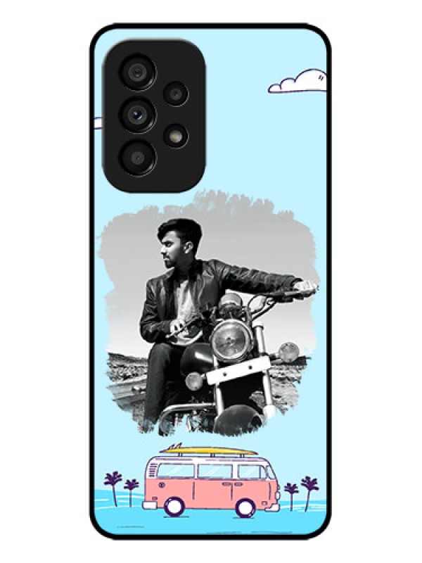 Custom Galaxy A53 5G Custom Metal Phone CaseTravel and Adventure Design