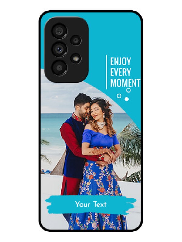 Custom Galaxy A53 5G Custom Metal Phone CaseHappy Moment Design