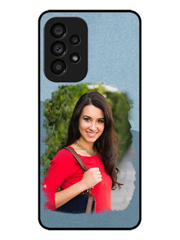 Custom Galaxy A53 5G Custom Metal Phone CaseGrunge Line Art Design