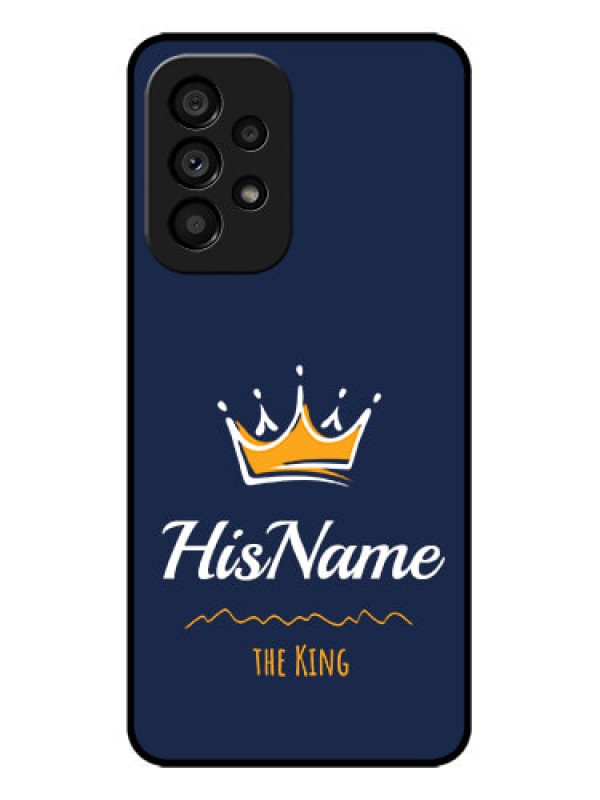 Custom Galaxy A53 5G Custom Metal Phone CaseKing With Name Design