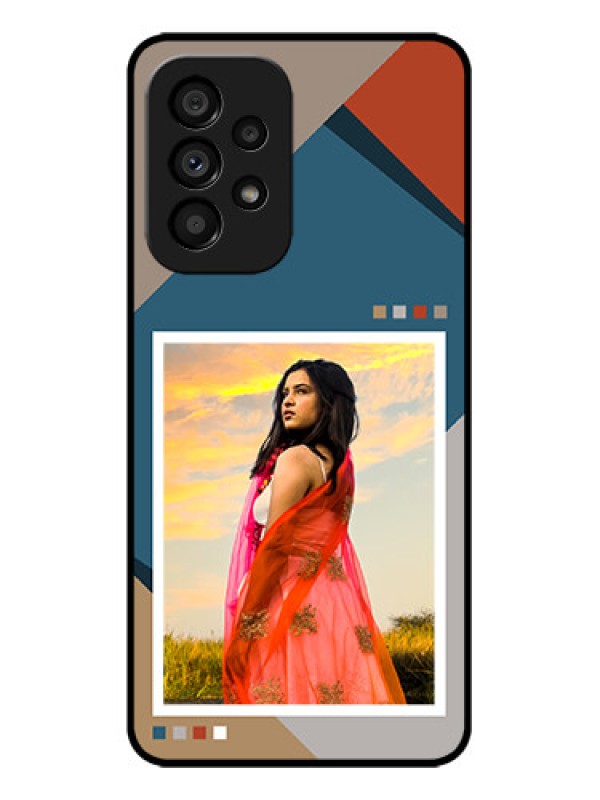 Custom Galaxy A53 5G Custom Metal Phone CaseRetro Color Pallet Design