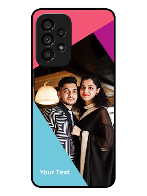 Custom Galaxy A53 5G Custom Metal Phone CaseStacked Triple Colour Design