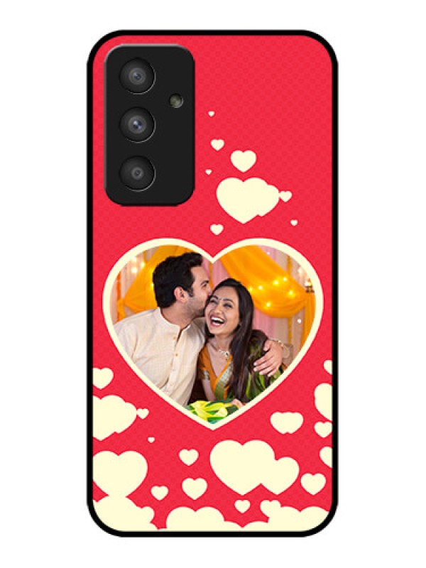 Custom Galaxy A54 5G Custom Metal Phone CaseLove Symbols Phone Cover Design