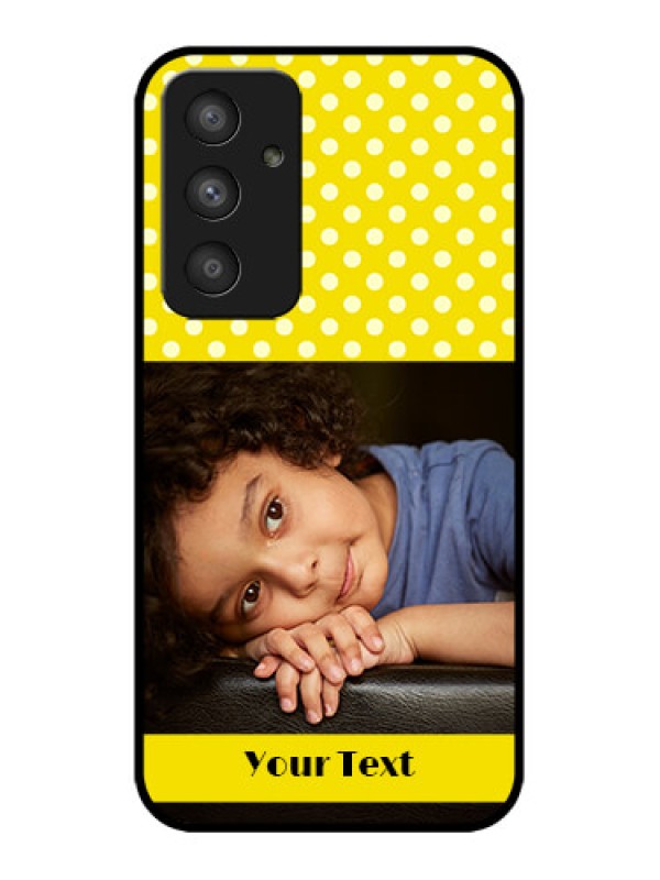 Custom Galaxy A54 5G Custom Metal Phone CaseBright Yellow Case Design