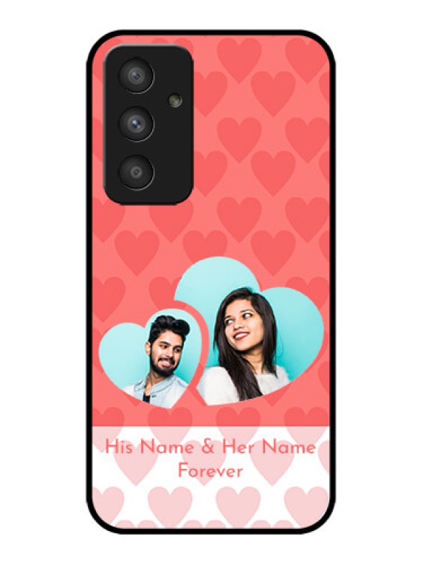 Custom Galaxy A54 5G Custom Metal Phone CaseCouple Pic Upload Design