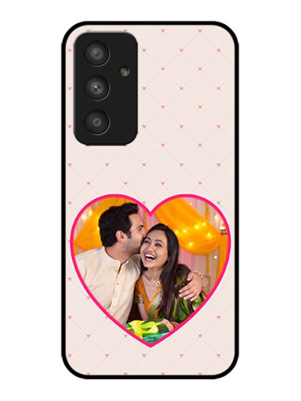 Custom Galaxy A54 5G Custom Metal Phone CaseHeart Shape Design