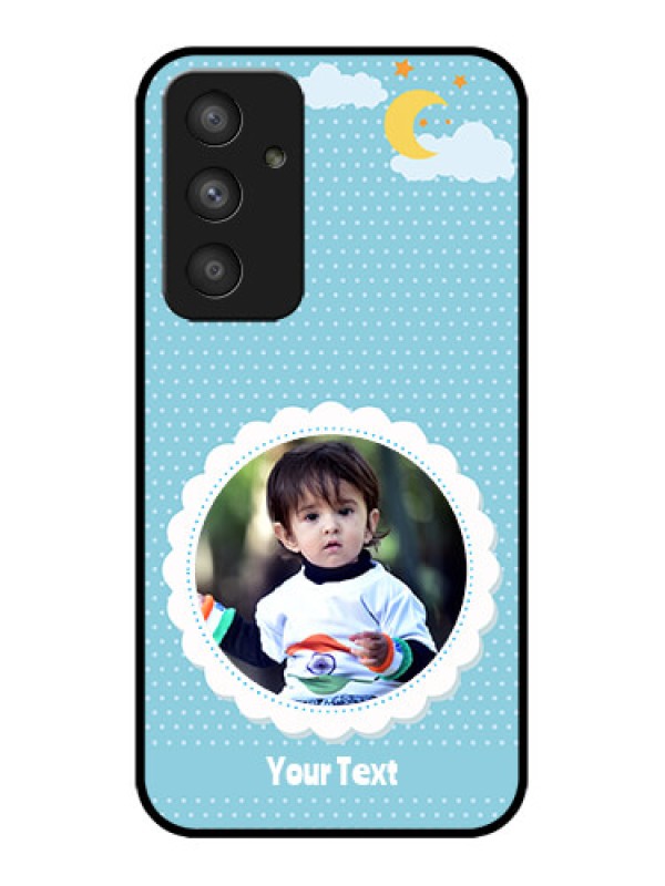 Custom Galaxy A54 5G Custom Metal Phone CaseViolet Pattern Design