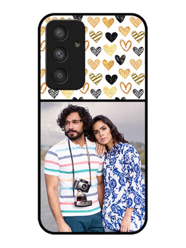 Custom Galaxy A54 5G Custom Metal Phone CaseLove Symbol Design