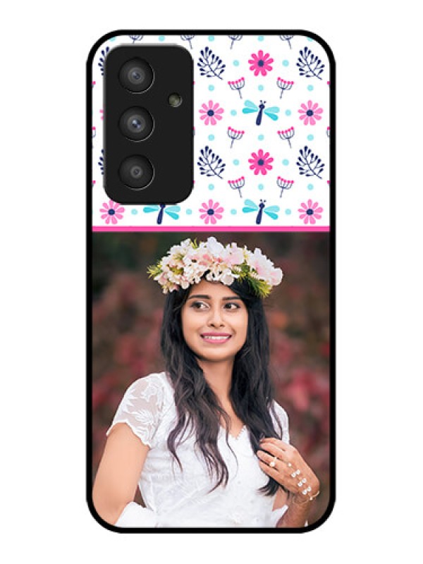 Custom Galaxy A54 5G Custom Metal Phone CaseColorful Flower Design