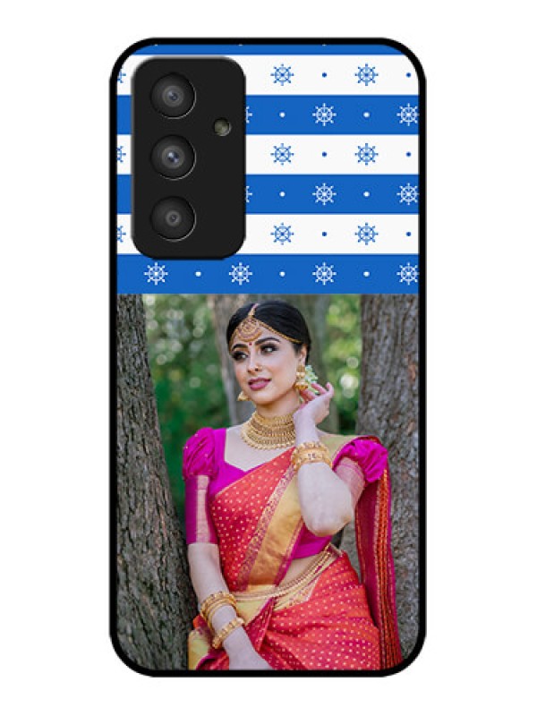 Custom Galaxy A54 5G Custom Metal Phone CaseSnow Pattern Design