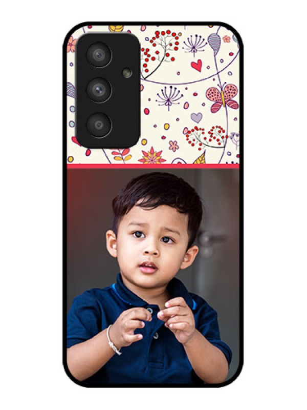 Custom Galaxy A54 5G Custom Metal Phone CasePremium Floral Design