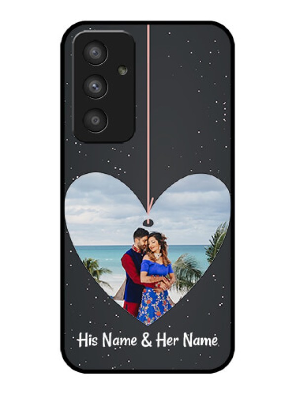 Custom Galaxy A54 5G Custom Metal Phone CaseHanging Heart Design